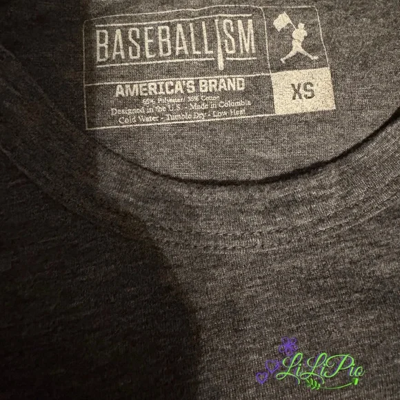 Baseballism Gray, Math Design Adult Graphic Tee - Picture 2 of 4